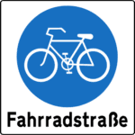 Verkehrszeichen "Fahrradstraße" laut §53 Z26 StVO