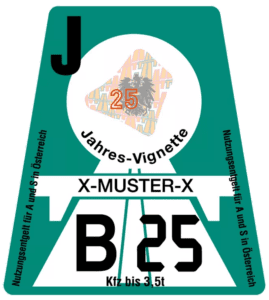 Jahresvignette PKW 2025