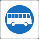 Verkehrszeichen "Straße für Omnibusse" laut §53 Z24 StVO