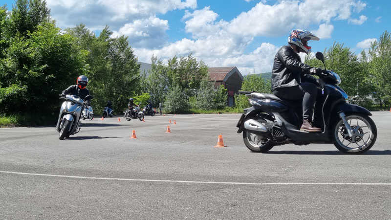 125er-Training - Kurvenlinie