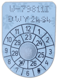 Plakette nach §57 a KFG