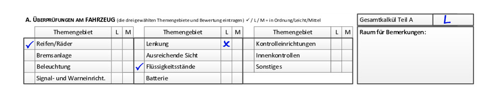 Prüfungsprotokoll B - Teil A